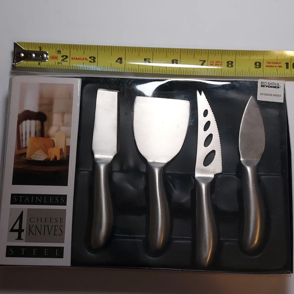 Cheese Knives Set Of 4 Stainless Steel